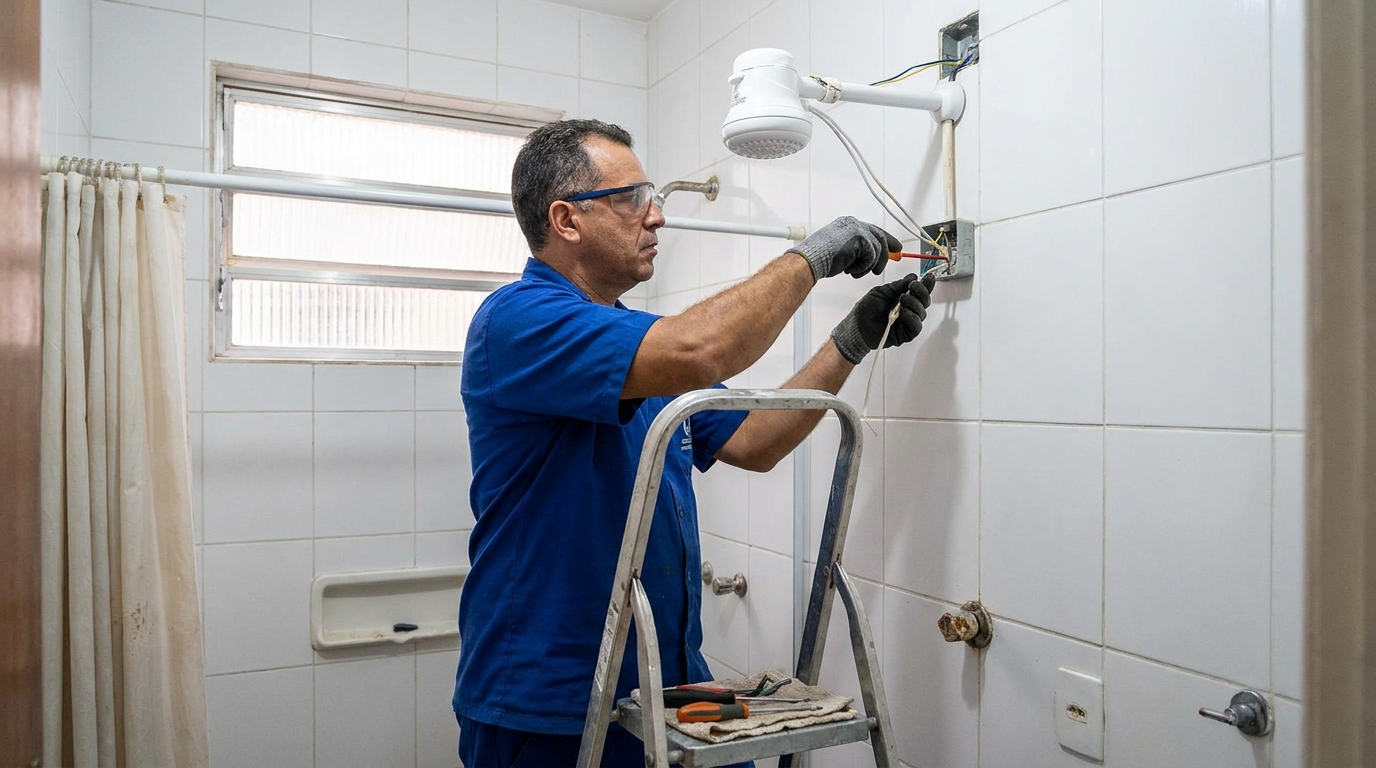 Instalacao de chuveiro eletrico em Diadema‑SP