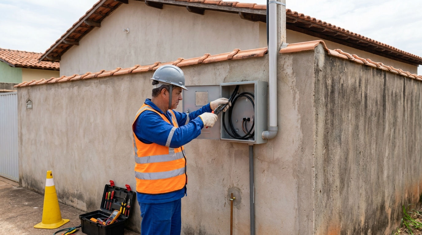 Instalacao de padrao de energia profissional em Diadema‑SP